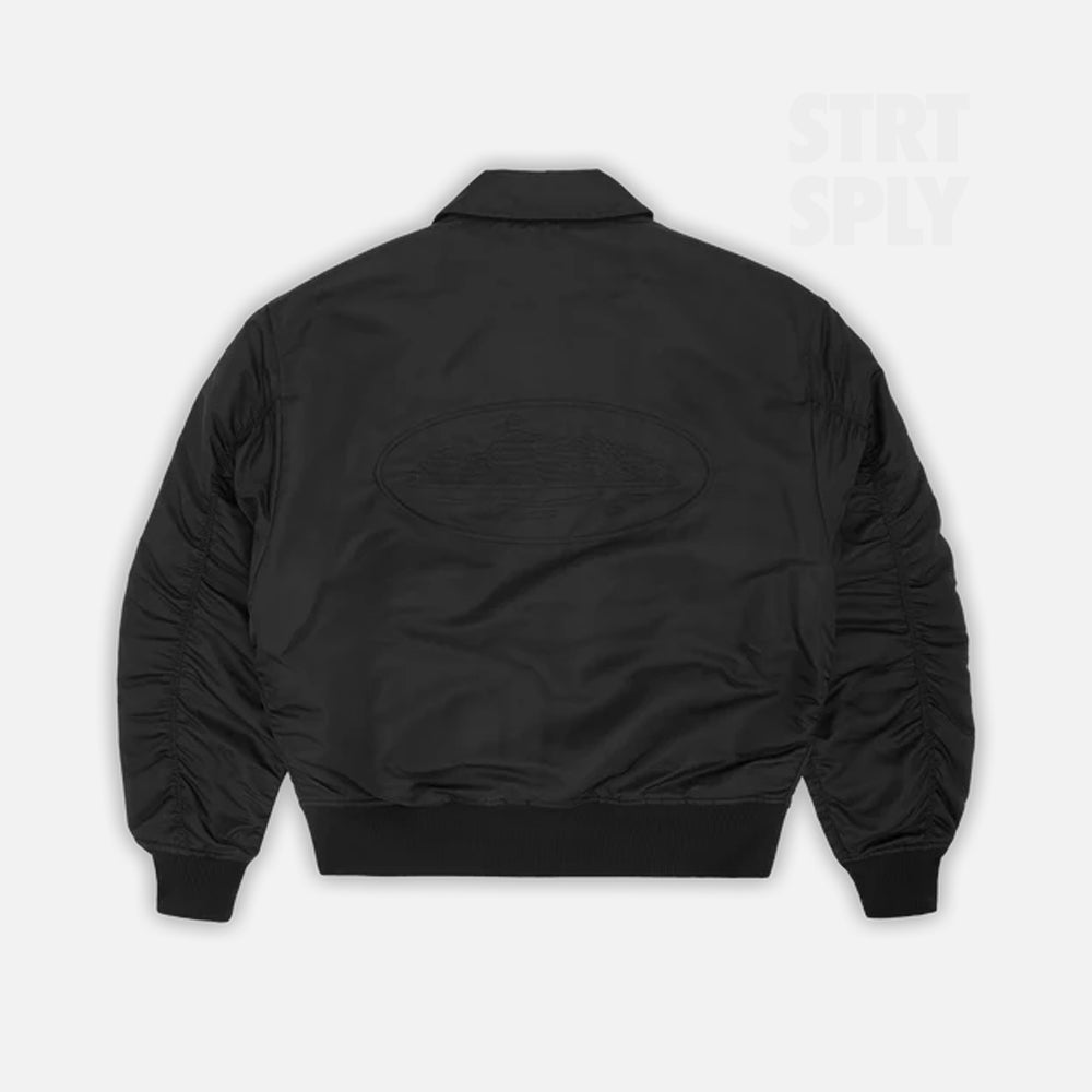 Corteiz RTW Alcatraz Bomber Jacket - Black