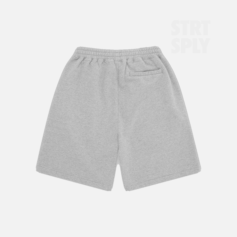 Corteiz RTW Island Puff Print Sweatshort - Grey