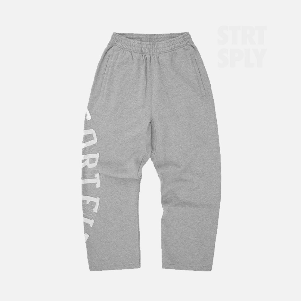 Corteiz RTW Lundun Stitch Open Hem Sweatpant - Heather Grey