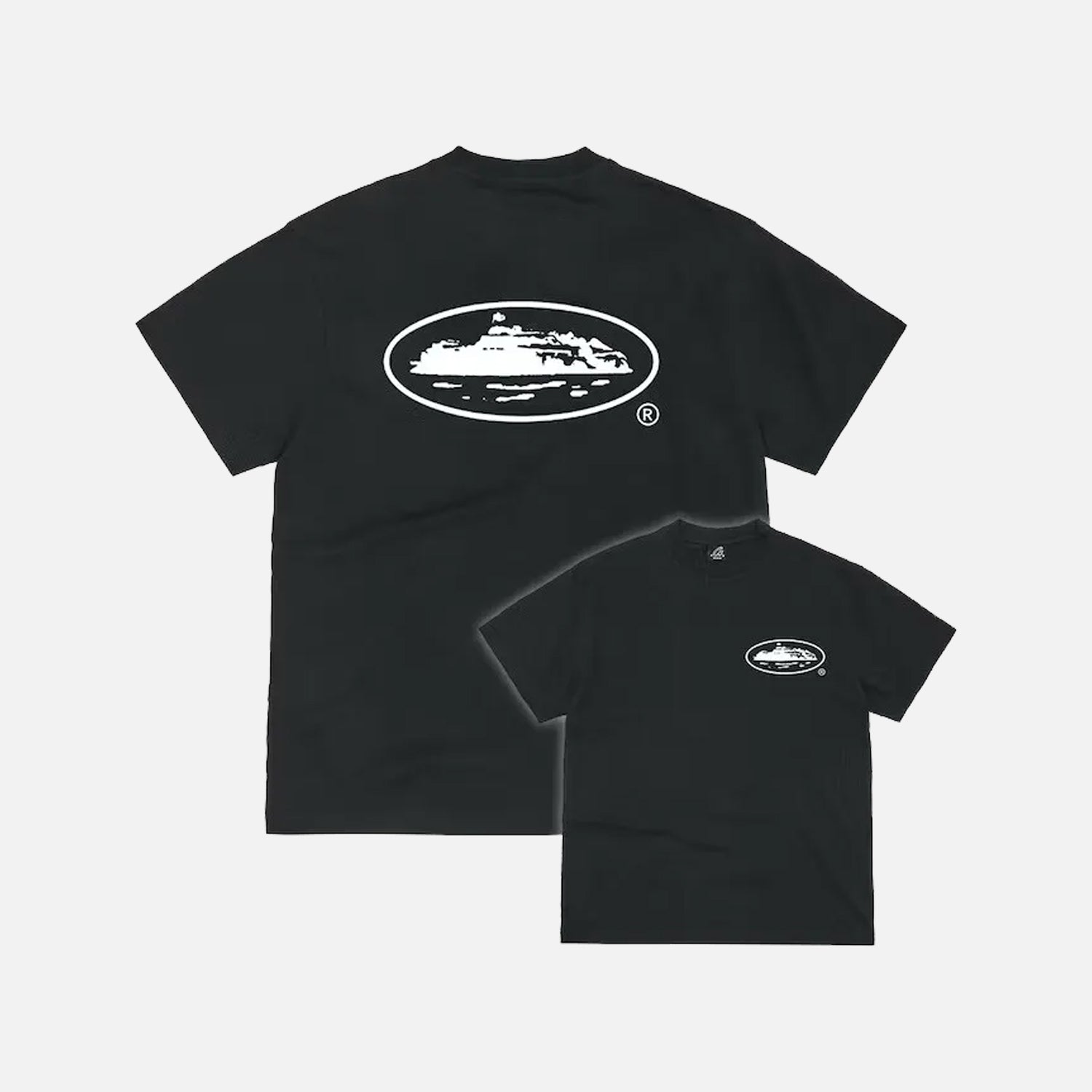 Corteiz RTW OG Island T-Shirt - Black / White