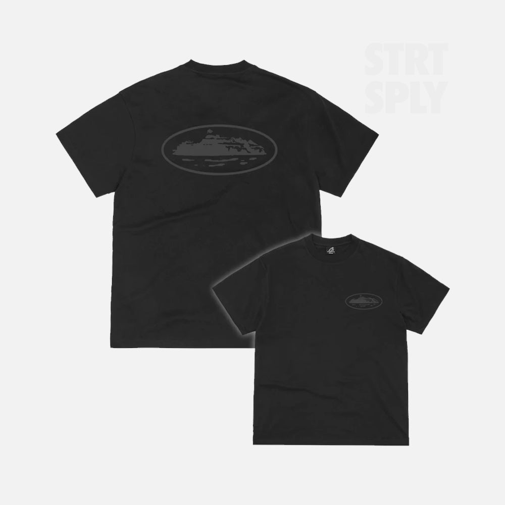 Corteiz RTW OG Island T-Shirt - Black / Reflective