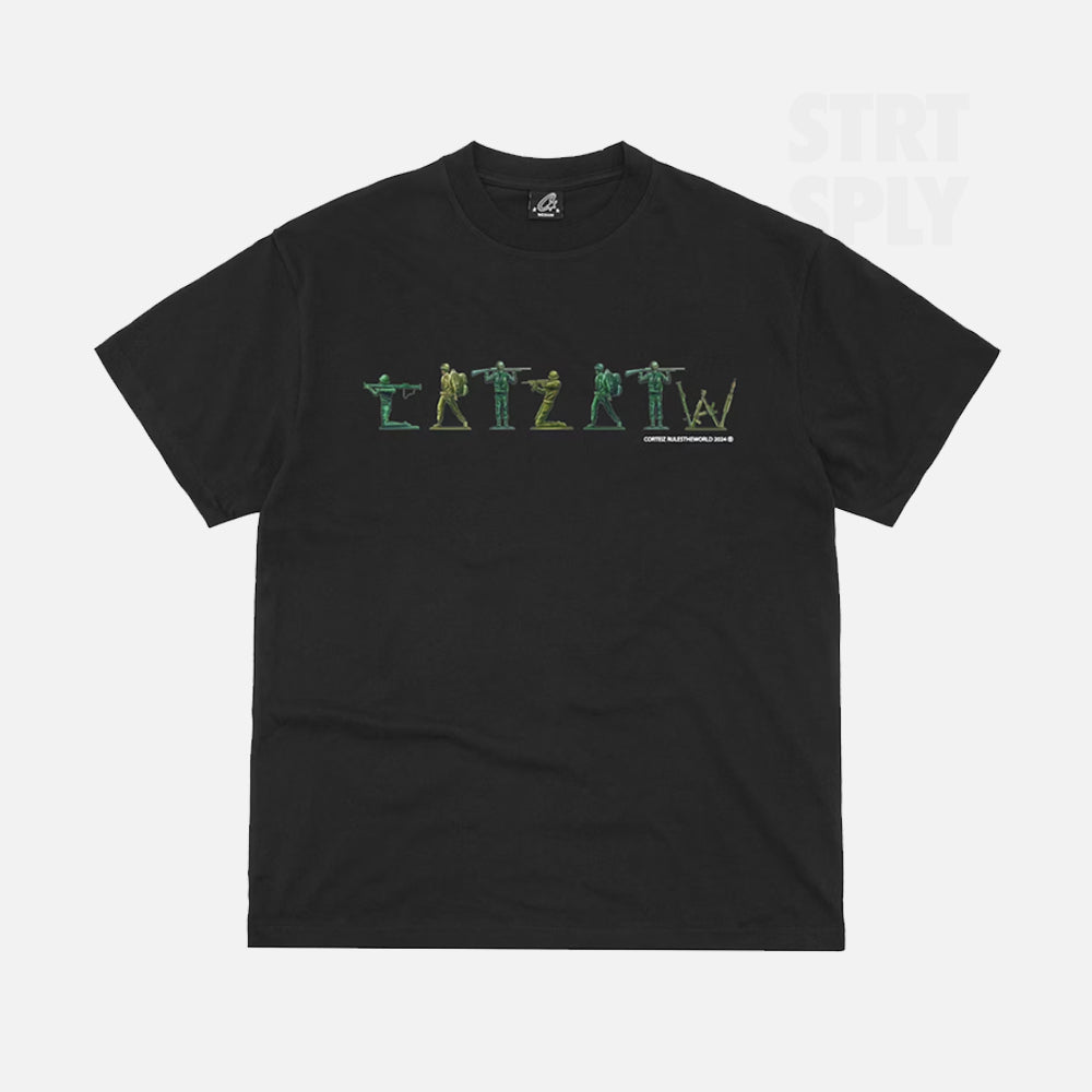 Corteiz RTW Army Alphabet T-Shirt - Black