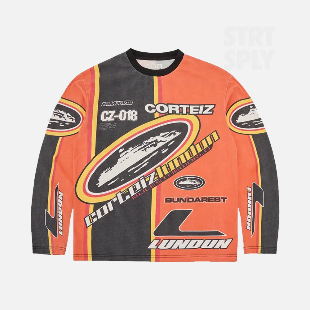 Corteiz RTW Supercross Cotton Jersey - Orange