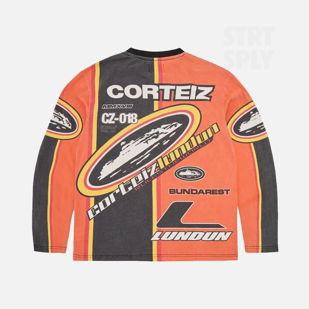 Corteiz RTW Supercross Cotton Jersey - Orange