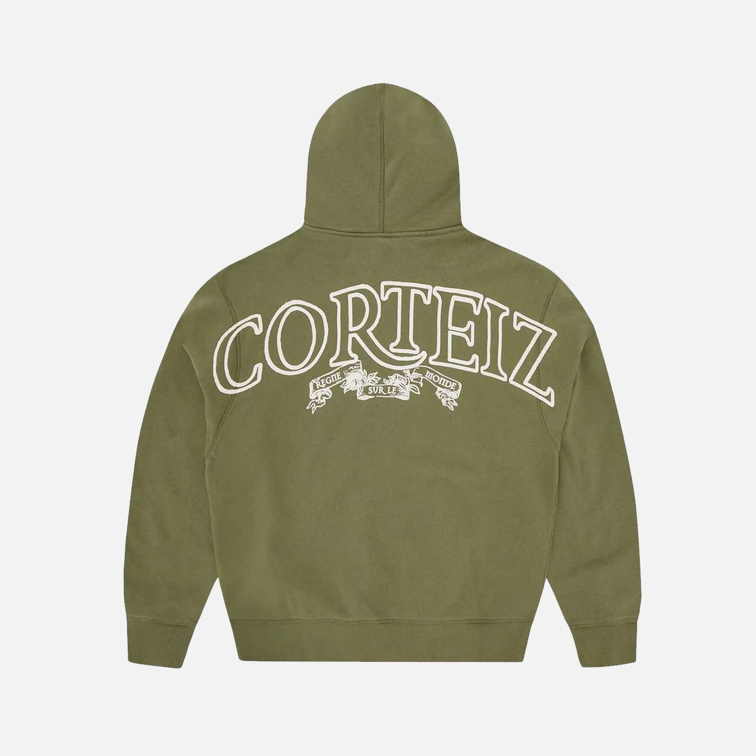 Corteiz RTW Superior Royale Zip Hoodie - Olive