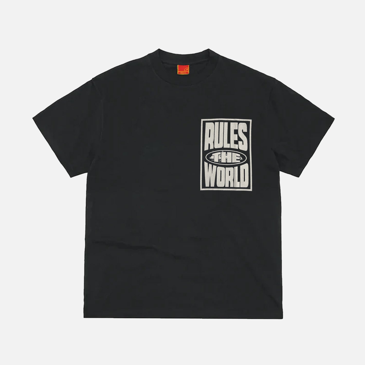 Corteiz RTW Rules The World T-Shirt - Black / White