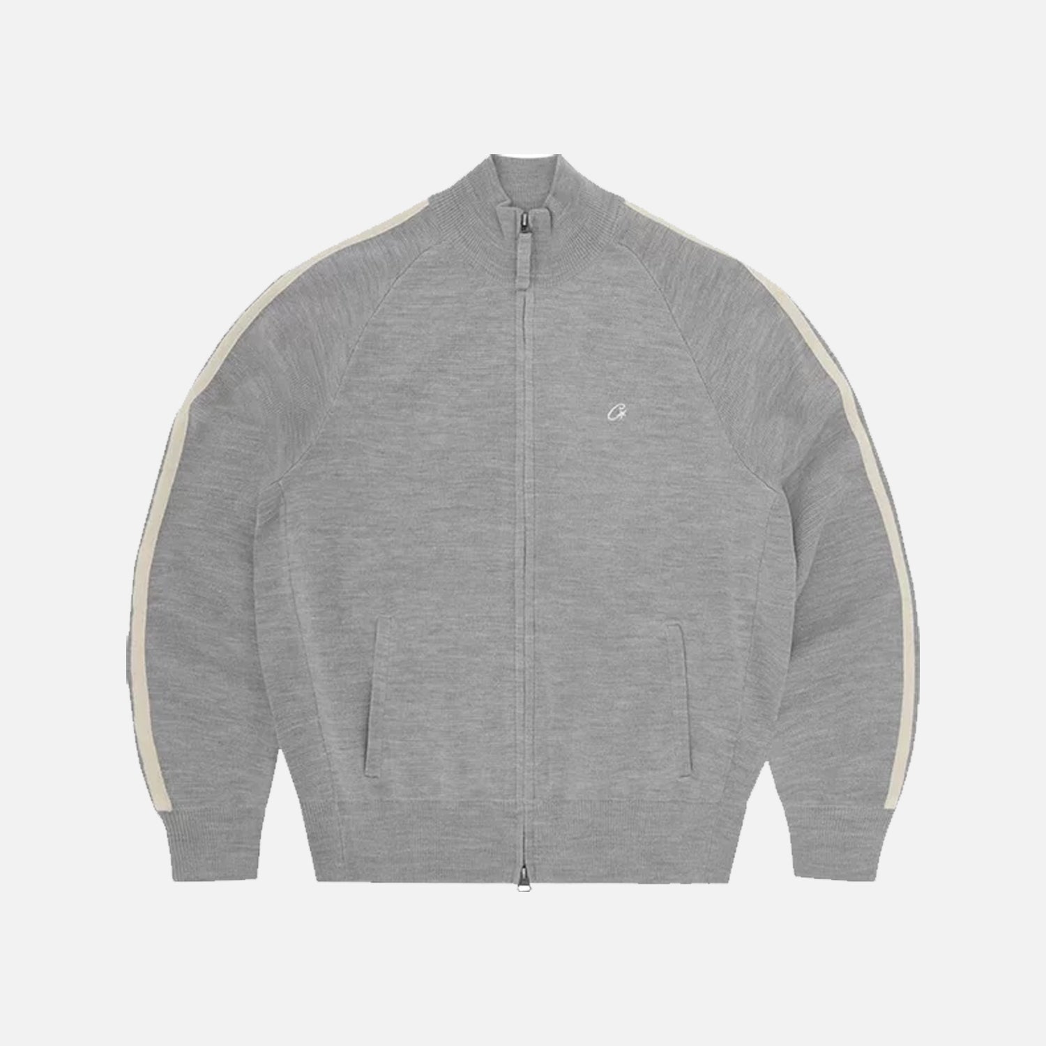 Corteiz RTW VVS Knit Zip Up Fleece - Grey