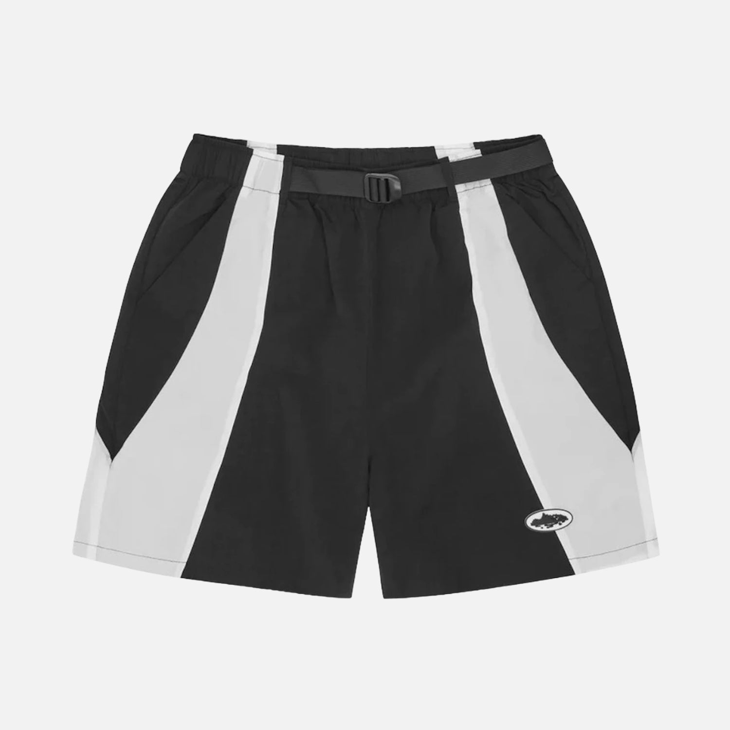 Corteiz RTW Spring Shorts - Black / White