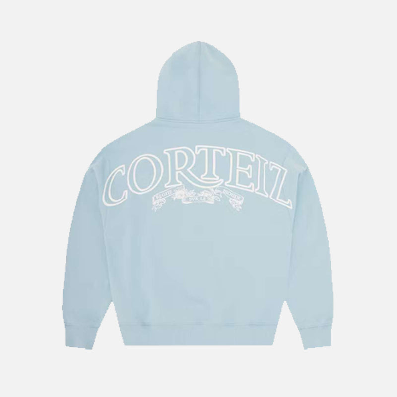 Corteiz RTW Superior Royale Zip Hoodie - Baby Blue