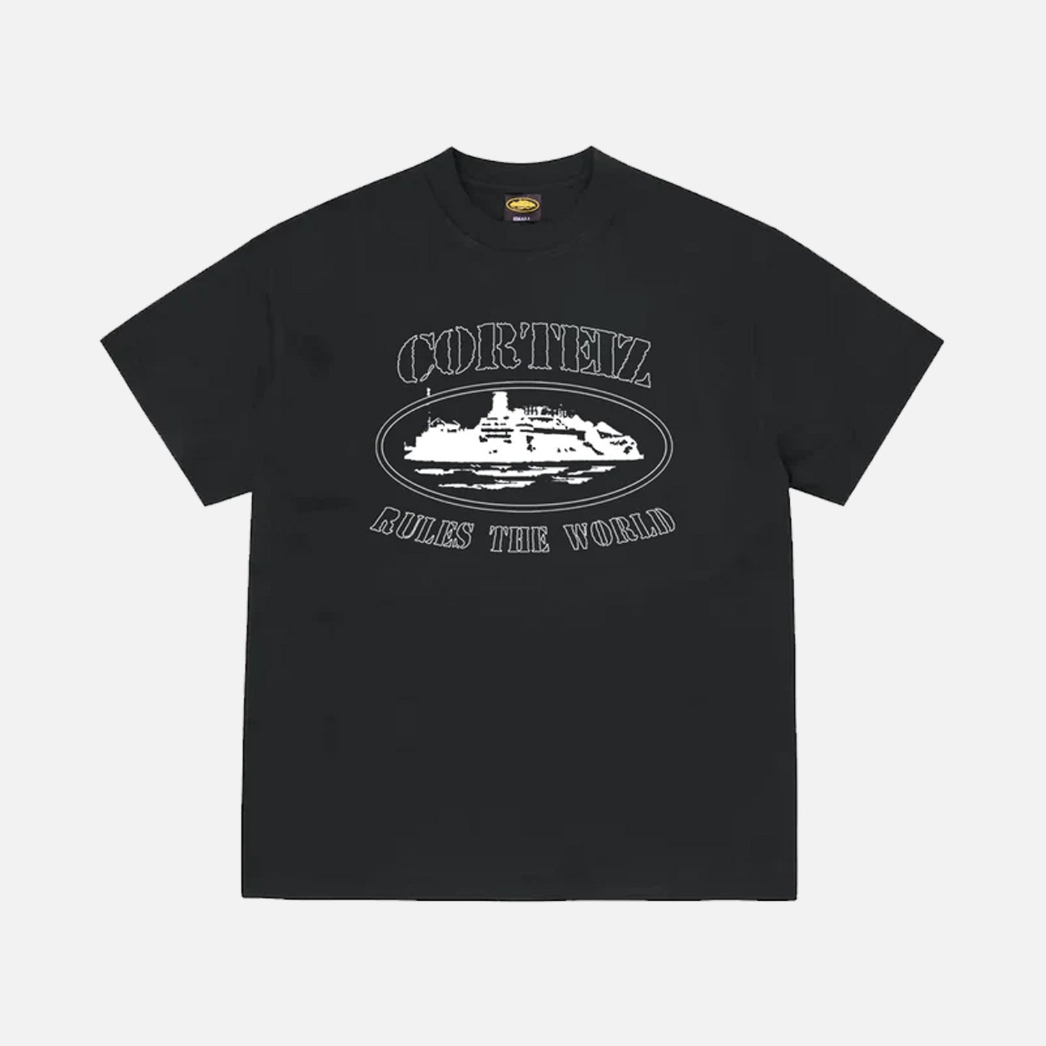 Corteiz RTW Alcatraz T-Shirt - Black / White