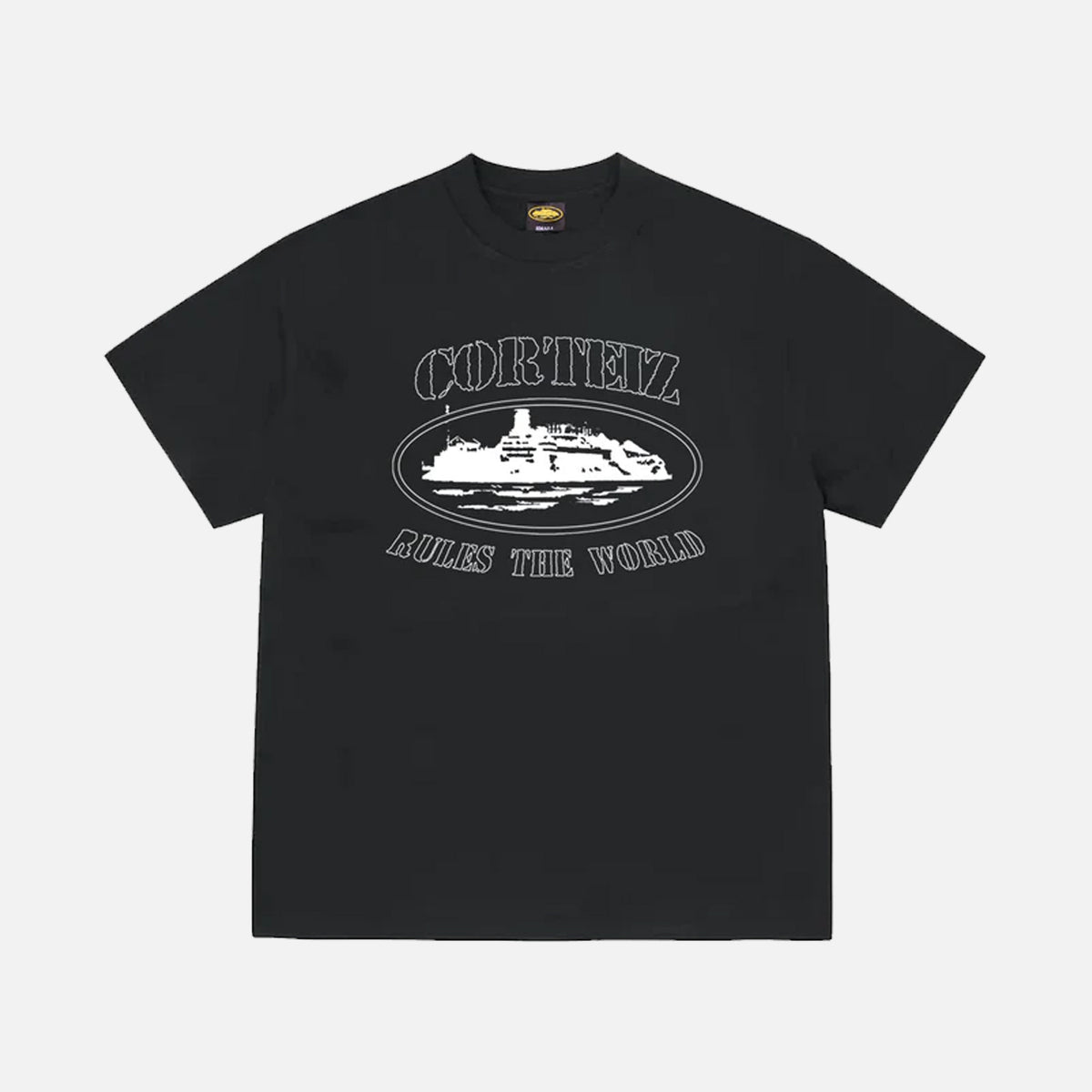 Corteiz RTW BLACK 5stras Alcatraz Tシャツ/関送込 CORTEIZ_RTW_ALCATRAZ_T_SHIRT_B