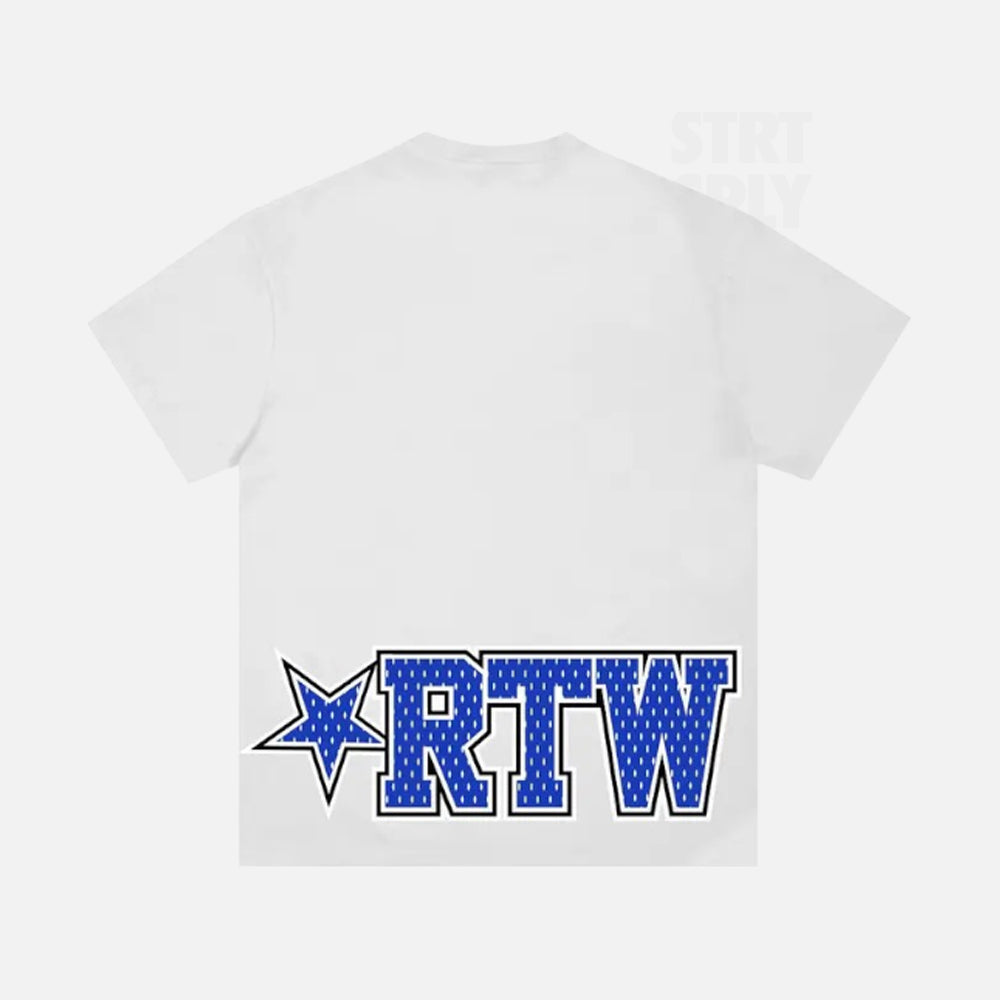 Corteiz RTW Star Mesh T-Shirt - White / Blue