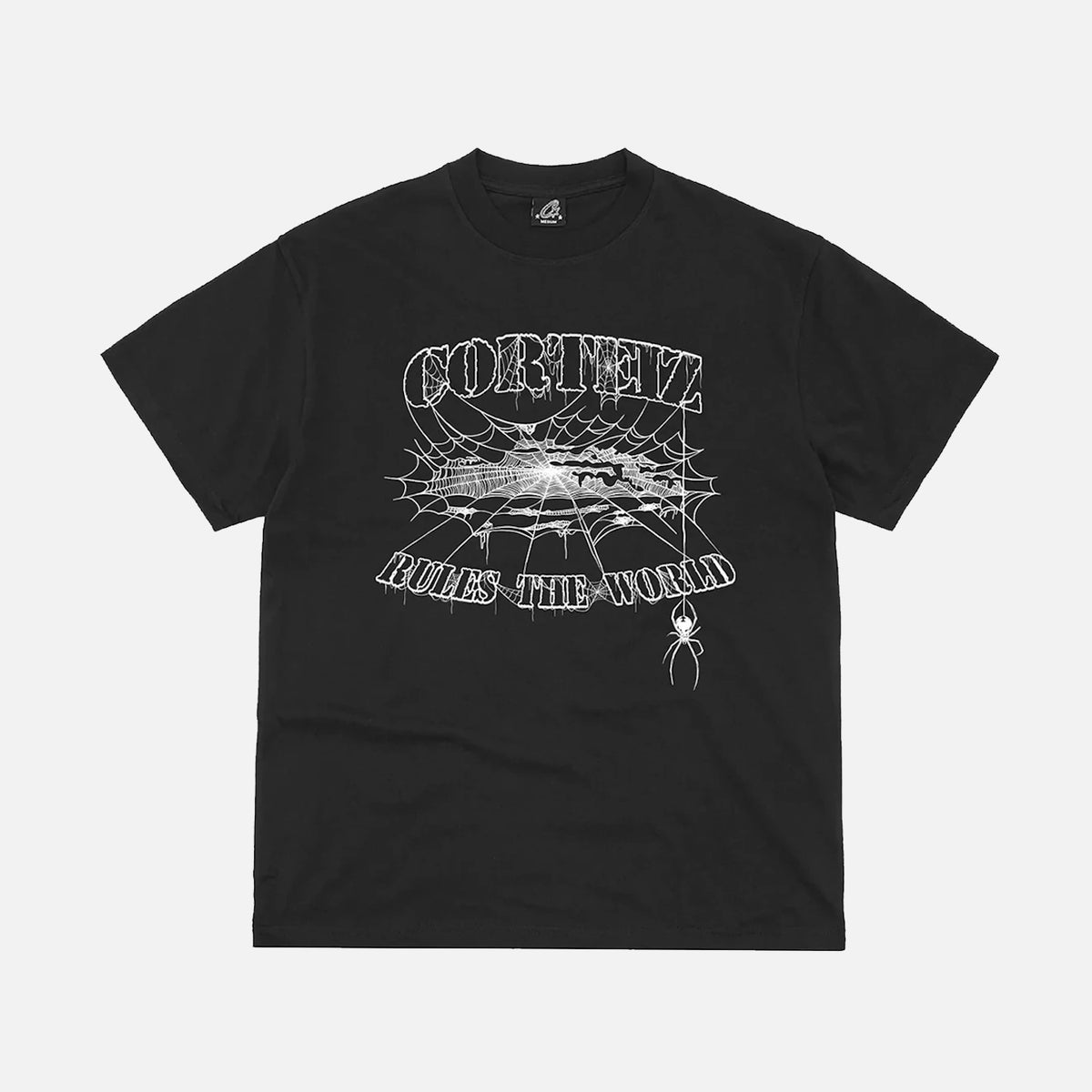Corteiz RTW BLACK 5stras Alcatraz Tシャツ/関送込 Corteiz RTW Alcatraz Ninja T-Shirt - White / Black