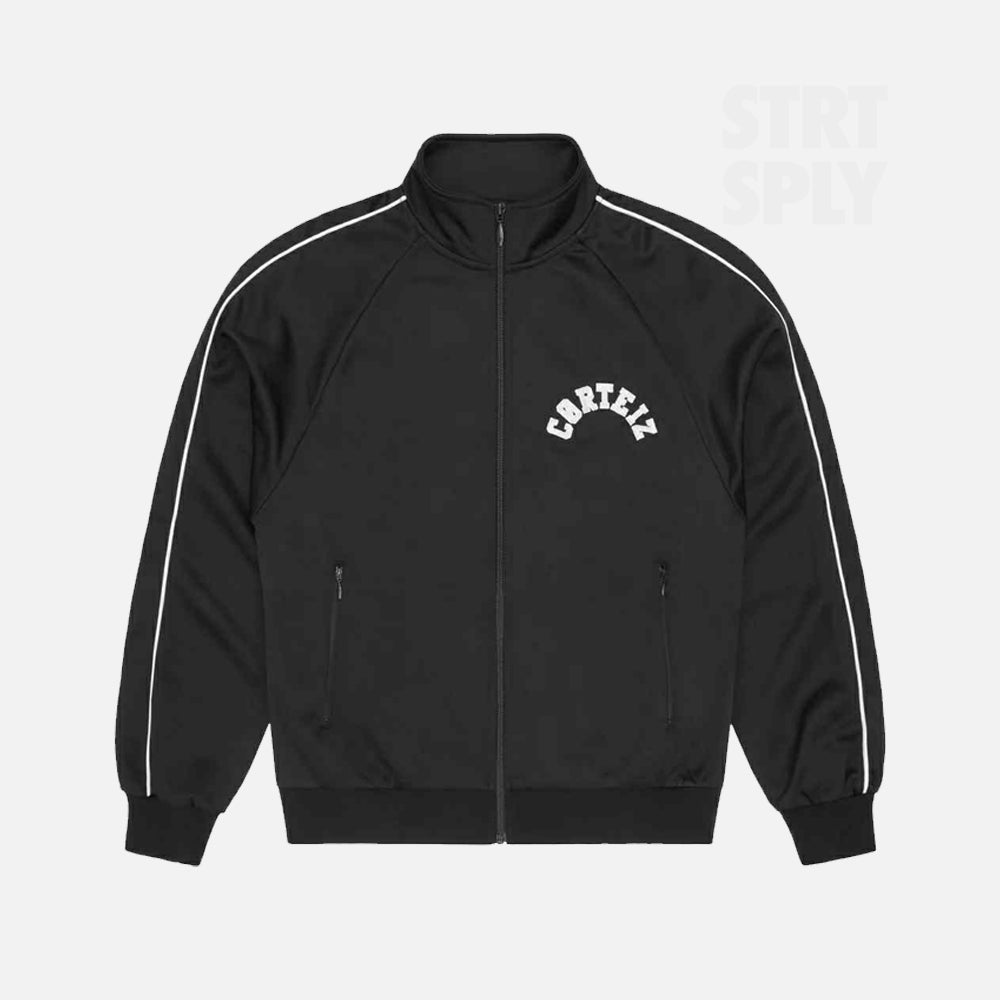 Corteiz RTW Crest Arch Track Jacket - Black