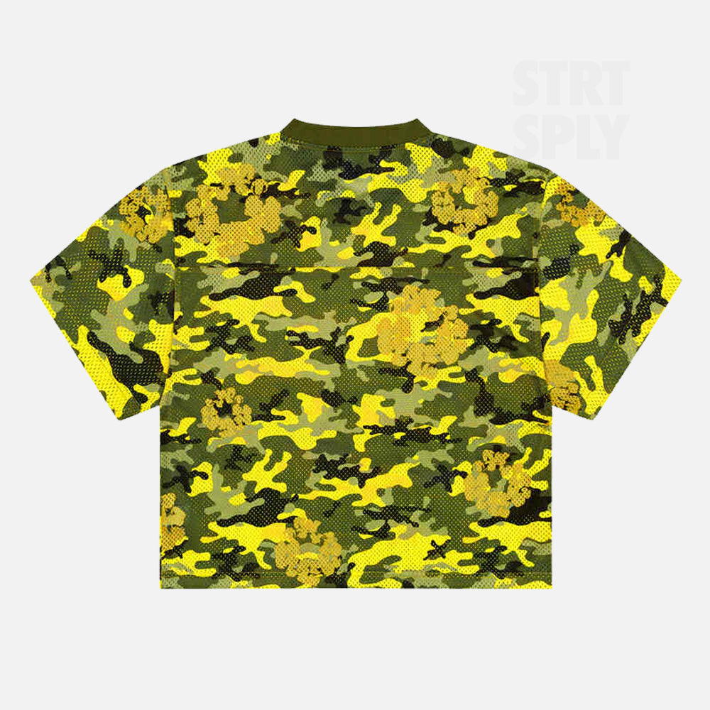 Denim Tears Camo Wreath Mesh Jersey - Yellow Camo