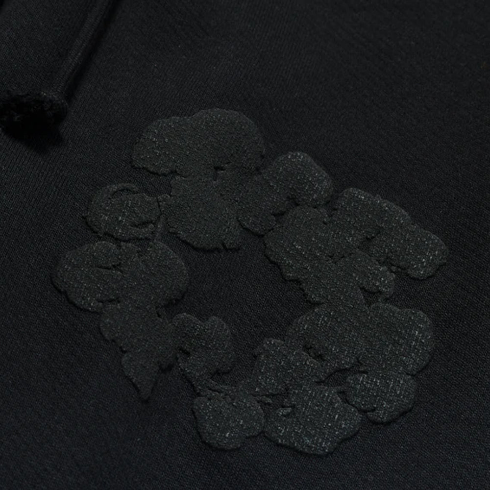 Denim Tears Cotton Wreath Hoodie - Triple Black