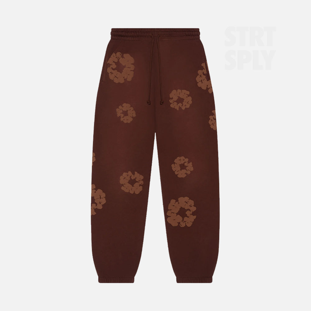 Denim Tears Mono Cotton Wreath Sweatpant - Brown