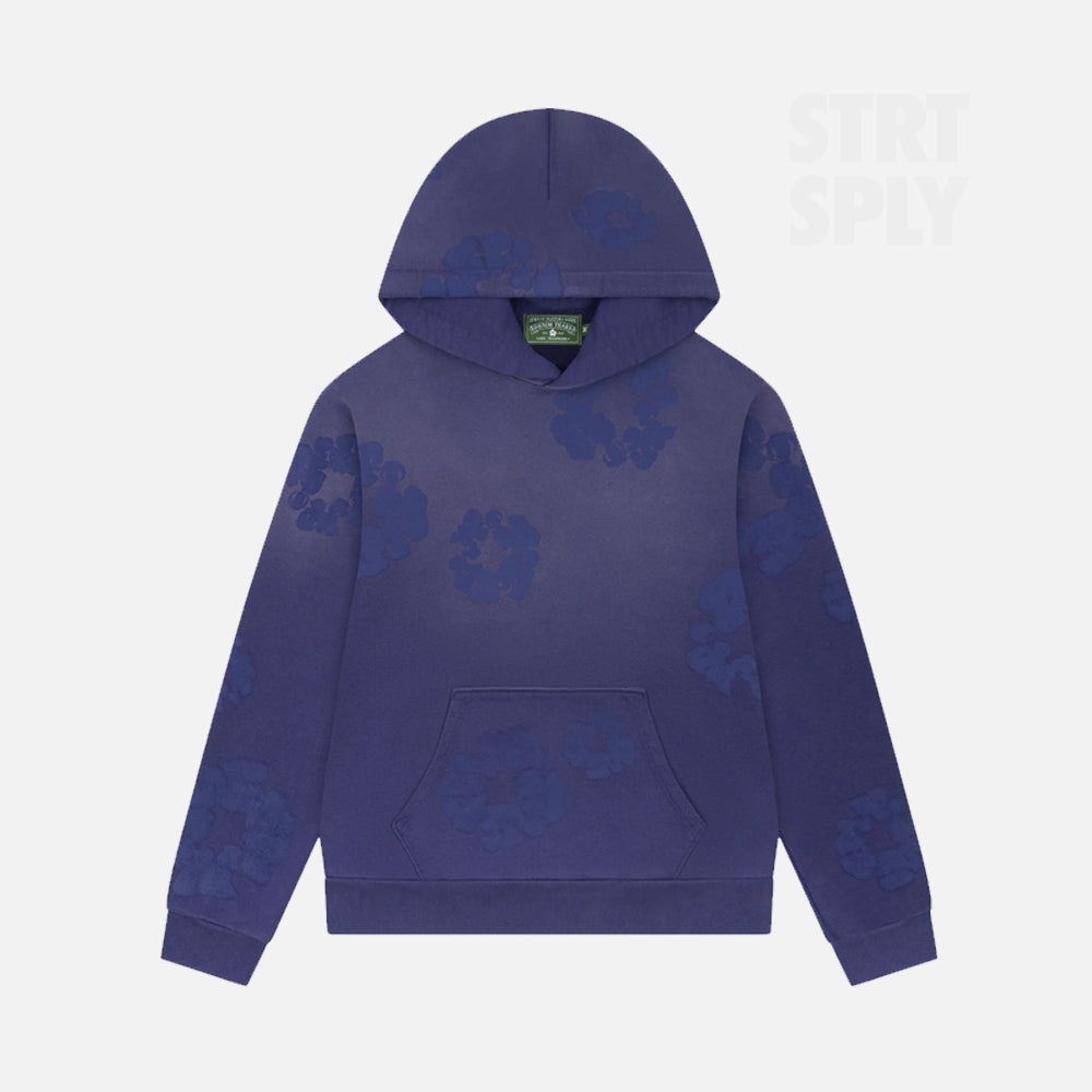 Denim Tears Mono Cotton Wreath Hoodie - Blue