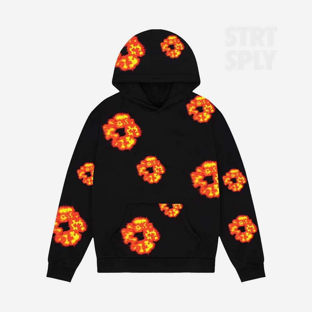 Denim Tears x Offset Cotton Wreath Hoodie - Black