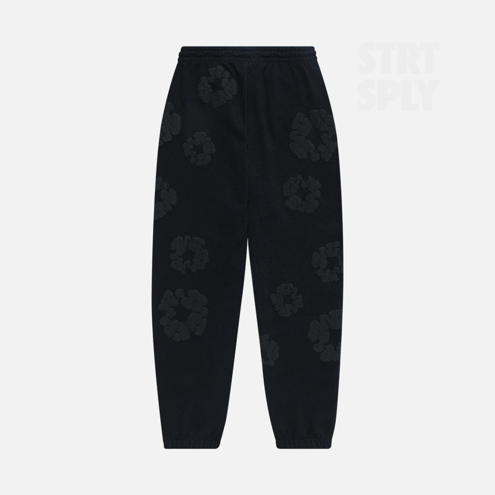 Denim Tears Cotton Wreath Sweatpant - Triple Black
