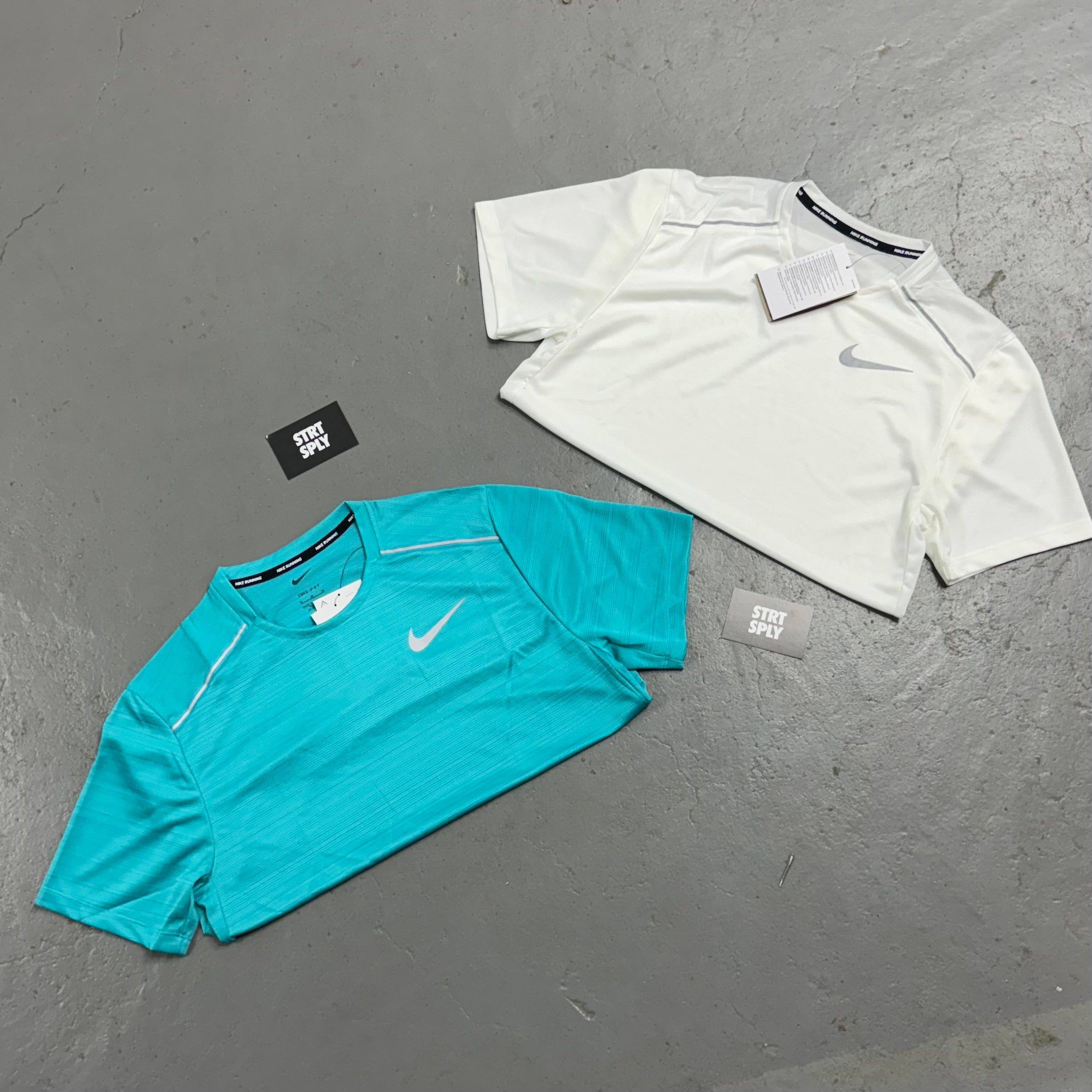 Nike Dri-Fit Miler 1.0 T-Shirt - Aqua Blue