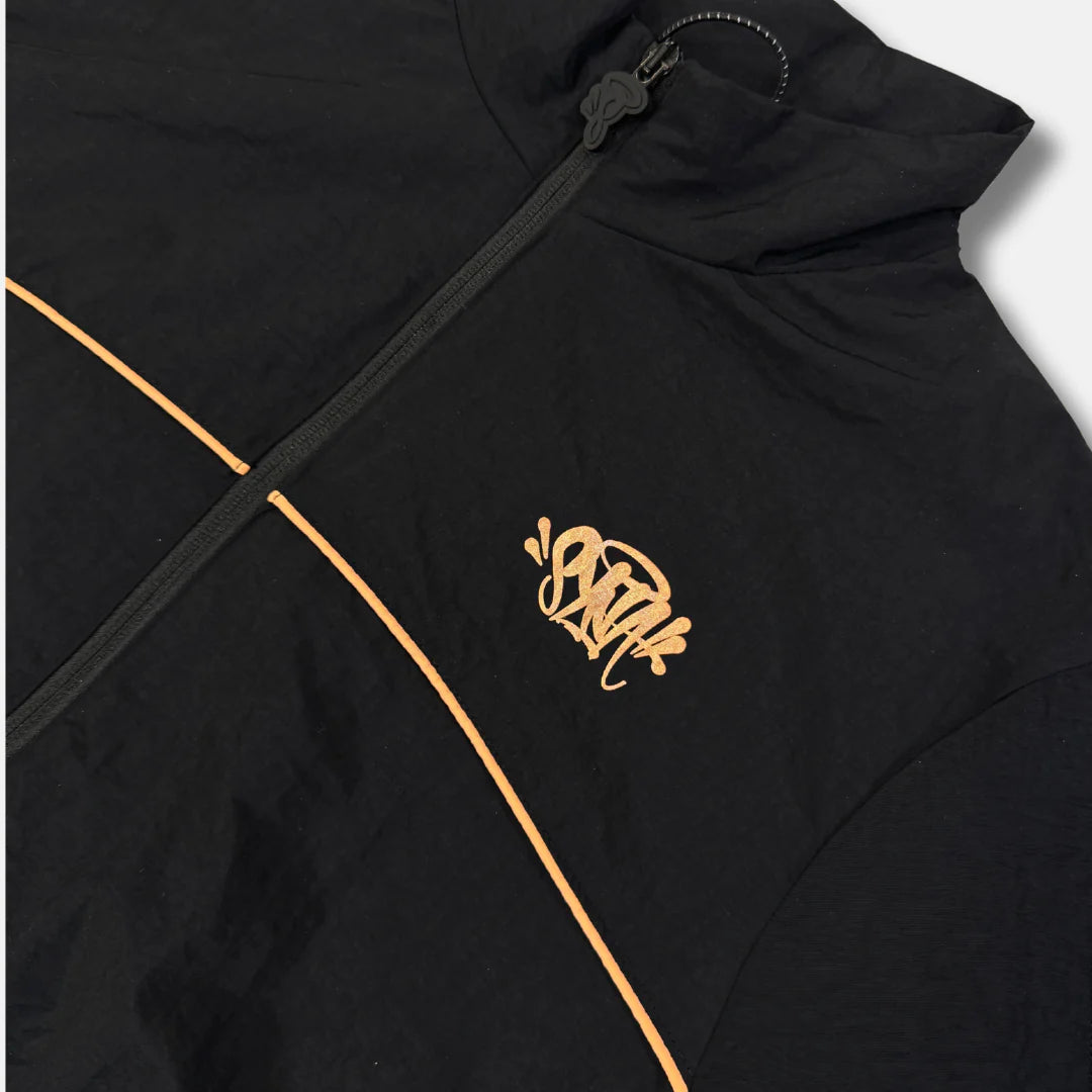 Syna World Logo Shell Tracksuit - Black / Rose Gold