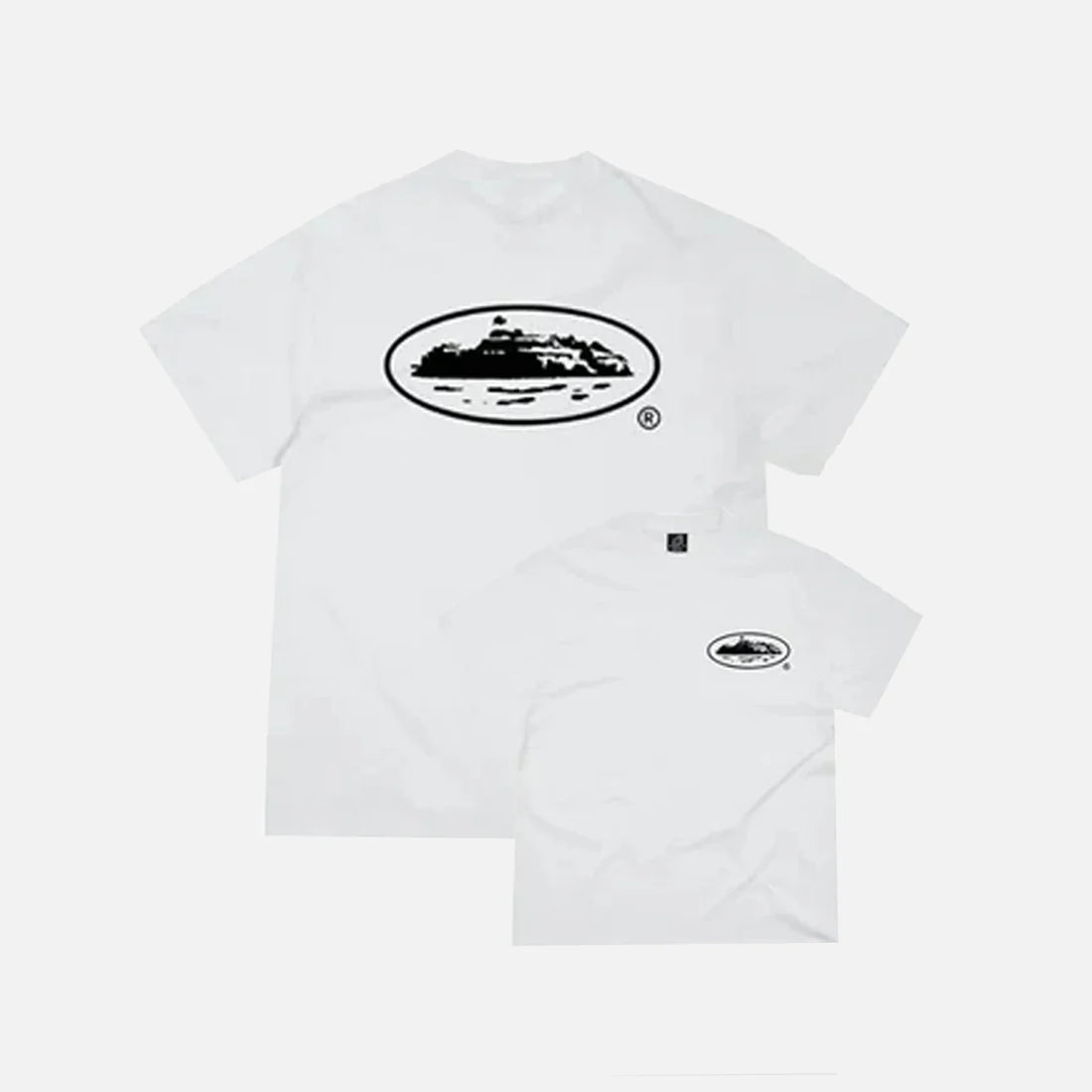 Preloved Corteiz RTW OG Island T-Shirt - White / Black
