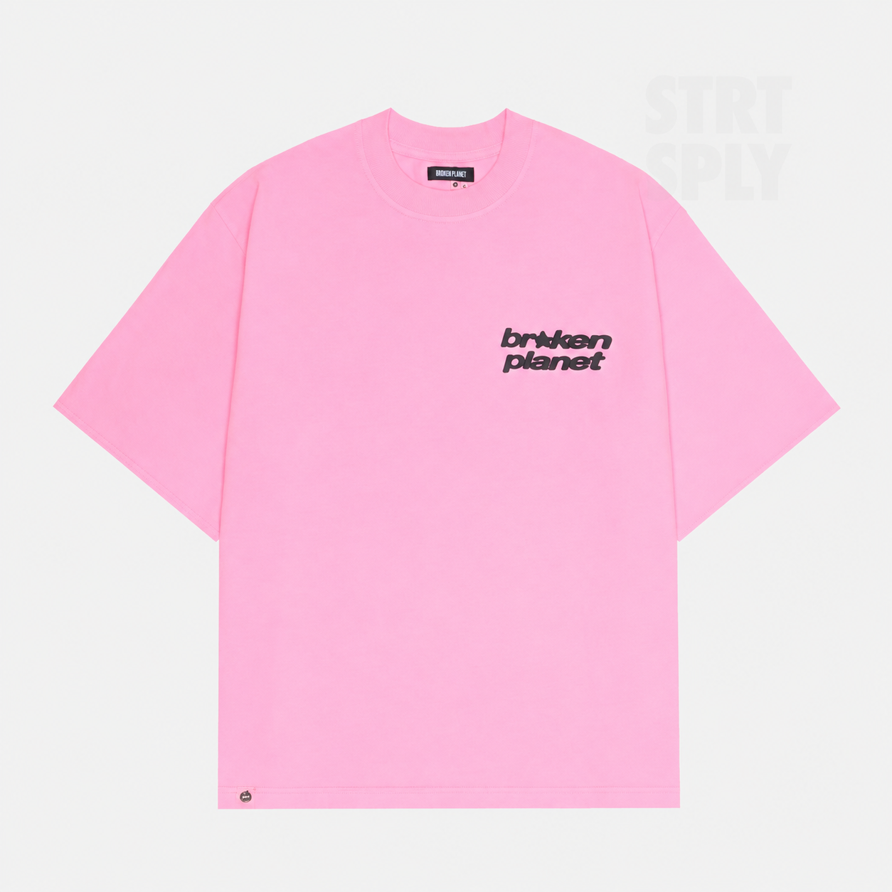 Broken Planet Star Logo T-Shirt - Bubble Gum Pink
