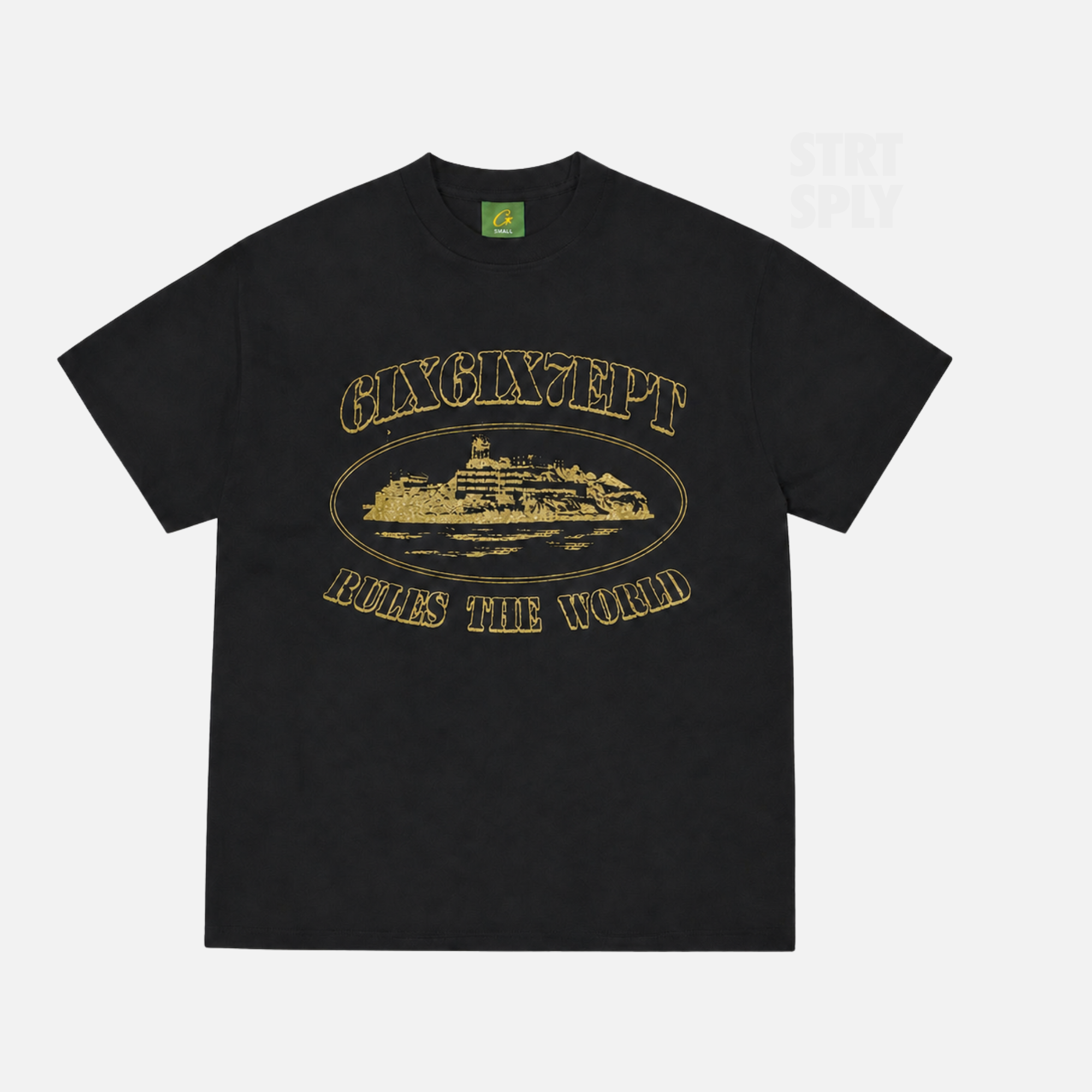Corteiz RTW x 667 Alcatraz Island T-Shirt - Black