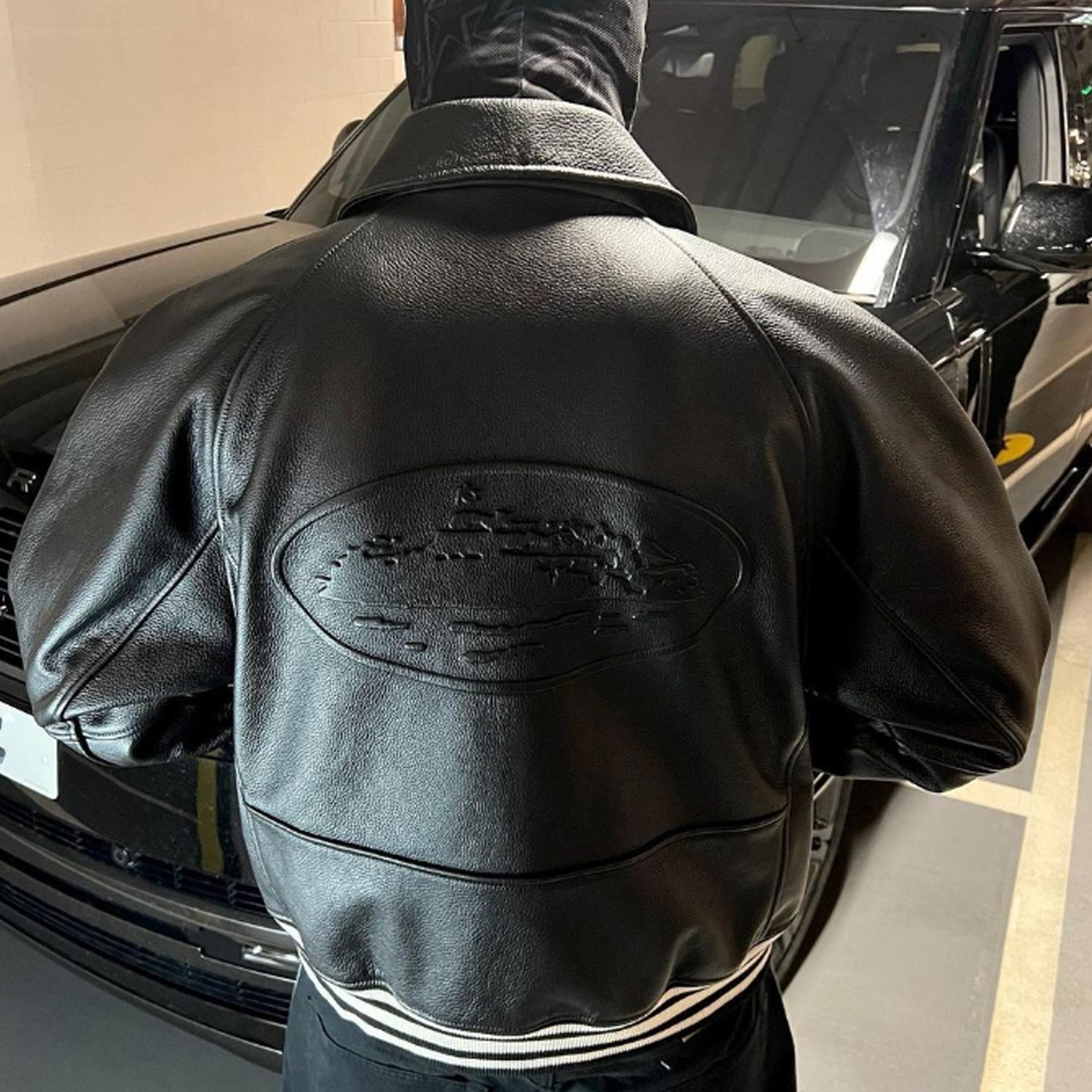 Corteiz RTW Skydive Jacket - Black Leather