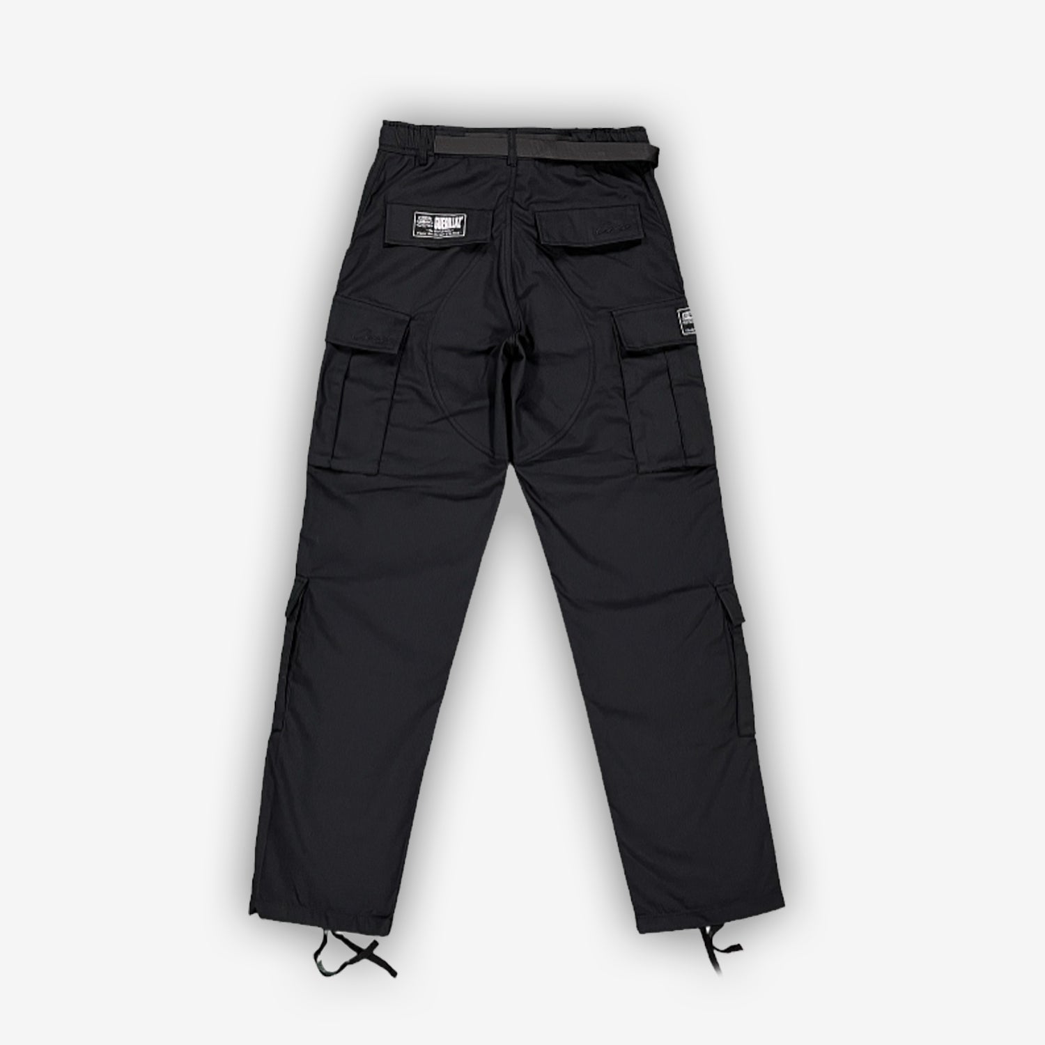 Corteiz RTW Alcatraz Guerillaz Cargo Trouser - Triple Black