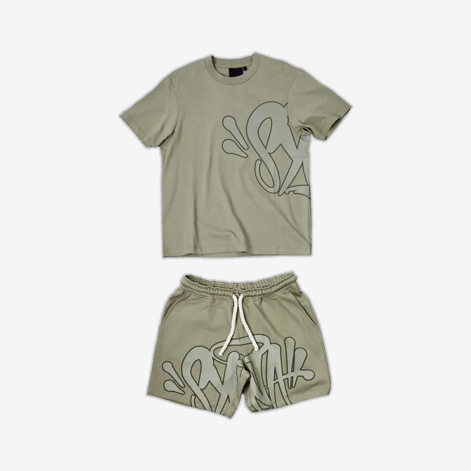 Syna World T-Shirt & Shorts Logo Set - Sage