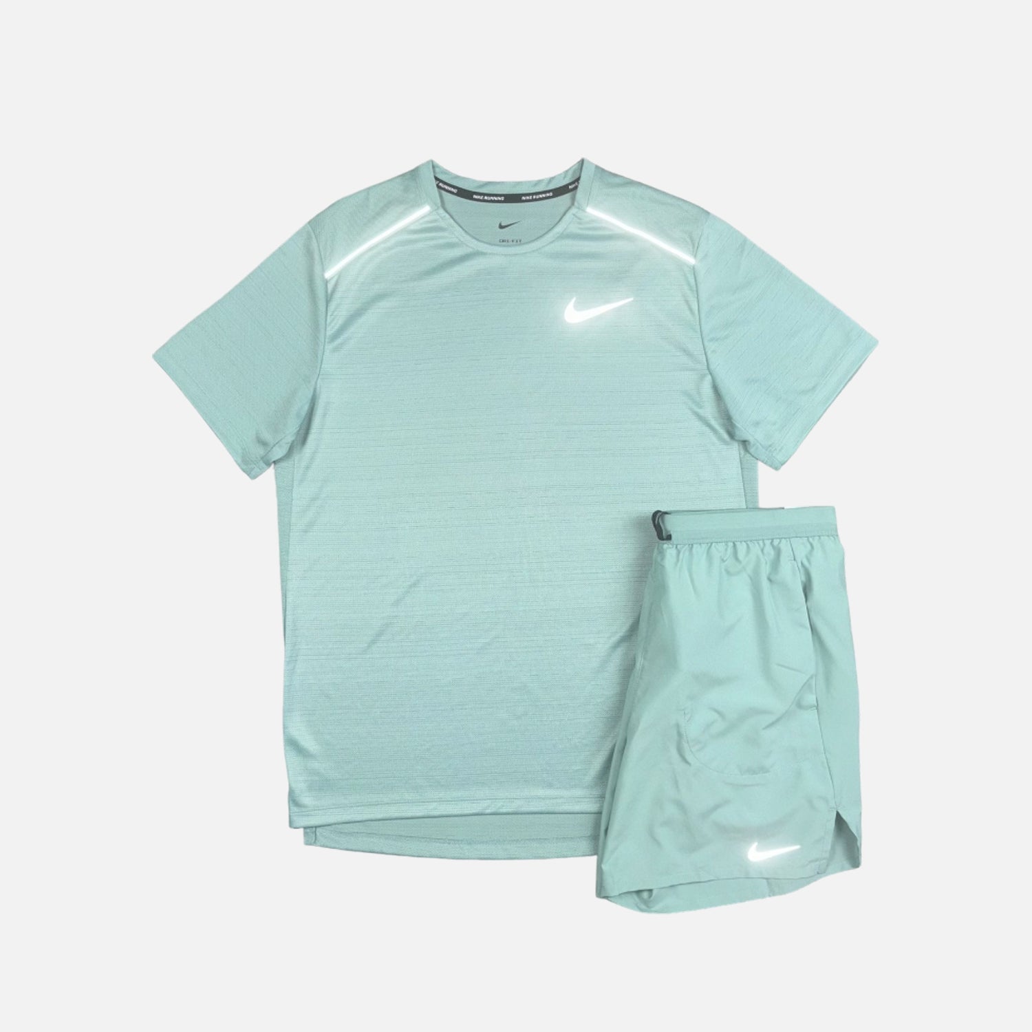 Nike Miler T-Shirt & Flex Stride Short Set - Mineral