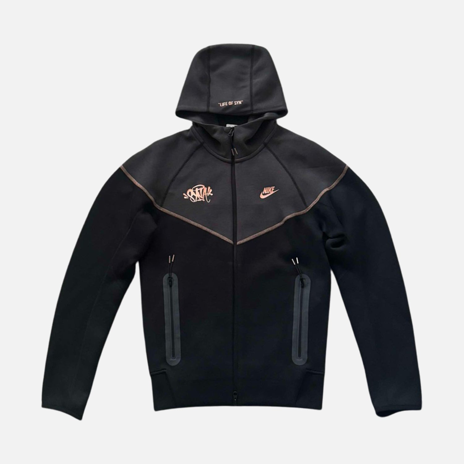 Nike x Syna World Tech Fleece Zip-Up Hoodie - Black / Bronze