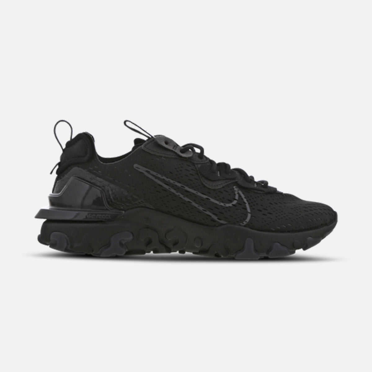 mens nike react vision triple black