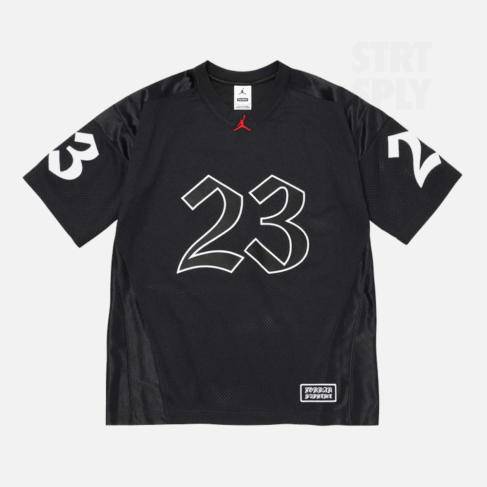 Supreme x Air Jordan Warm Up Jersey - Black