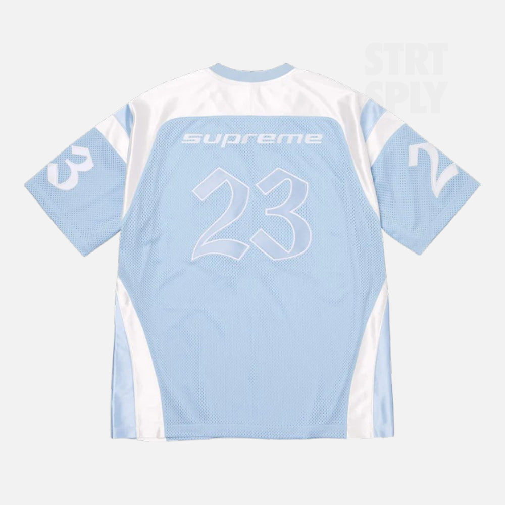 Supreme x Air Jordan Warm Up Jersey - Light Blue