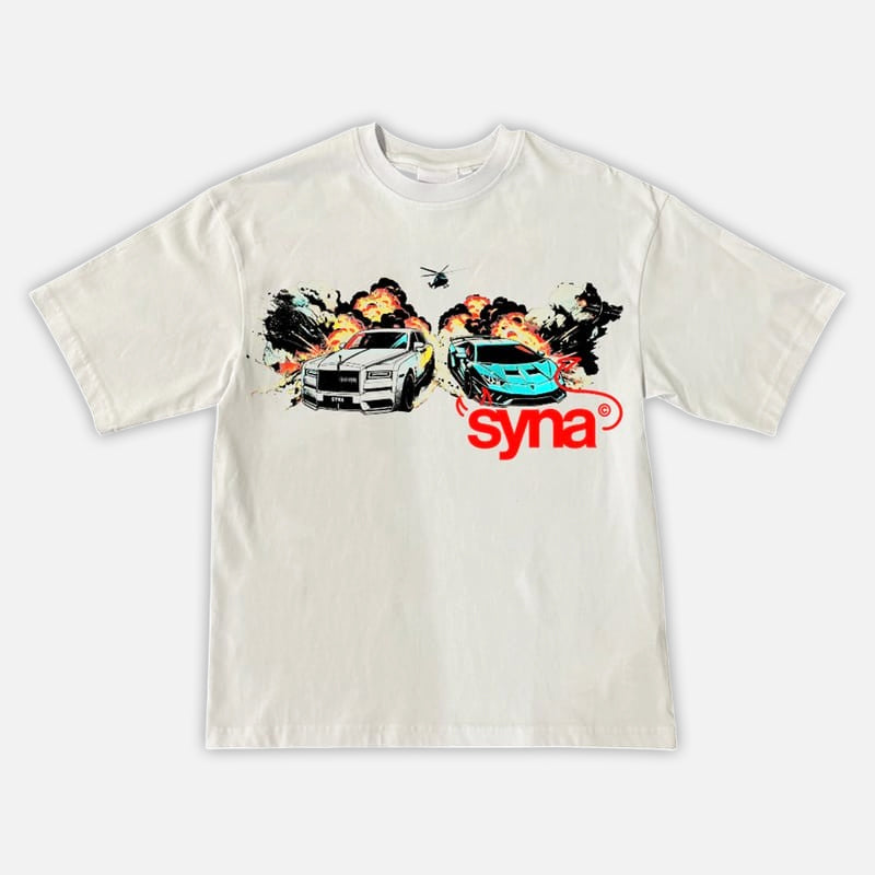 Syna World Car Chase T-Shirt - White