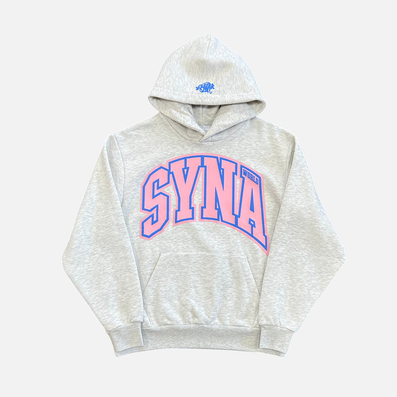 Syna World College Logo Tracksuit - Grey / Pink