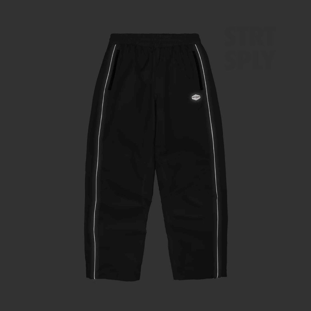 Syna World Micro Ripstop Track Pant - Black / Reflective