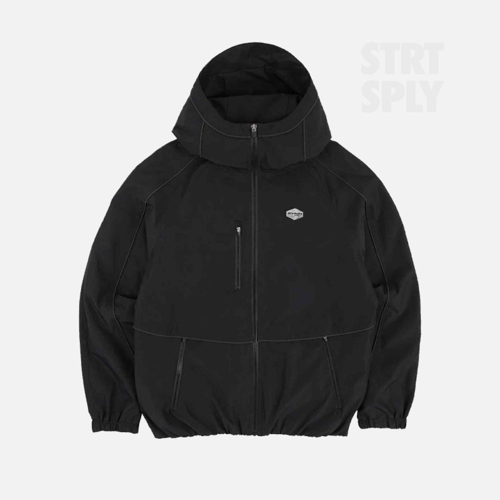Syna World Micro Ripstop Windbreaker - Black / Reflective