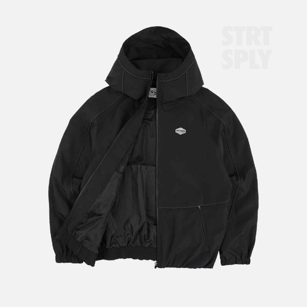 Syna World Micro Ripstop Windbreaker - Black / Reflective