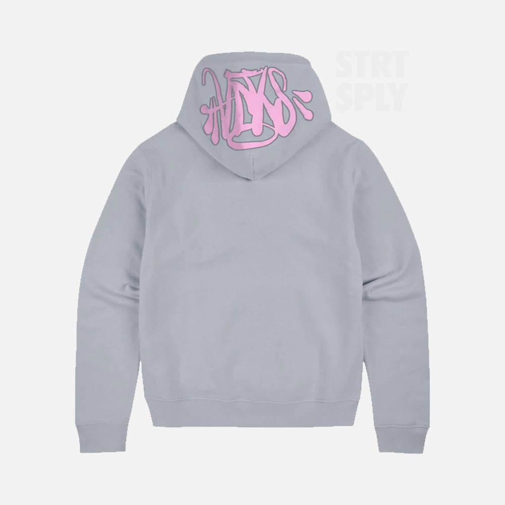 Syna World OG Rope Hoodie - Grey / Pink