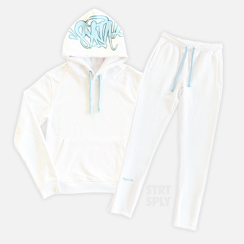 Syna World Logo Tracksuit - White / Blue (AU Exclusive)