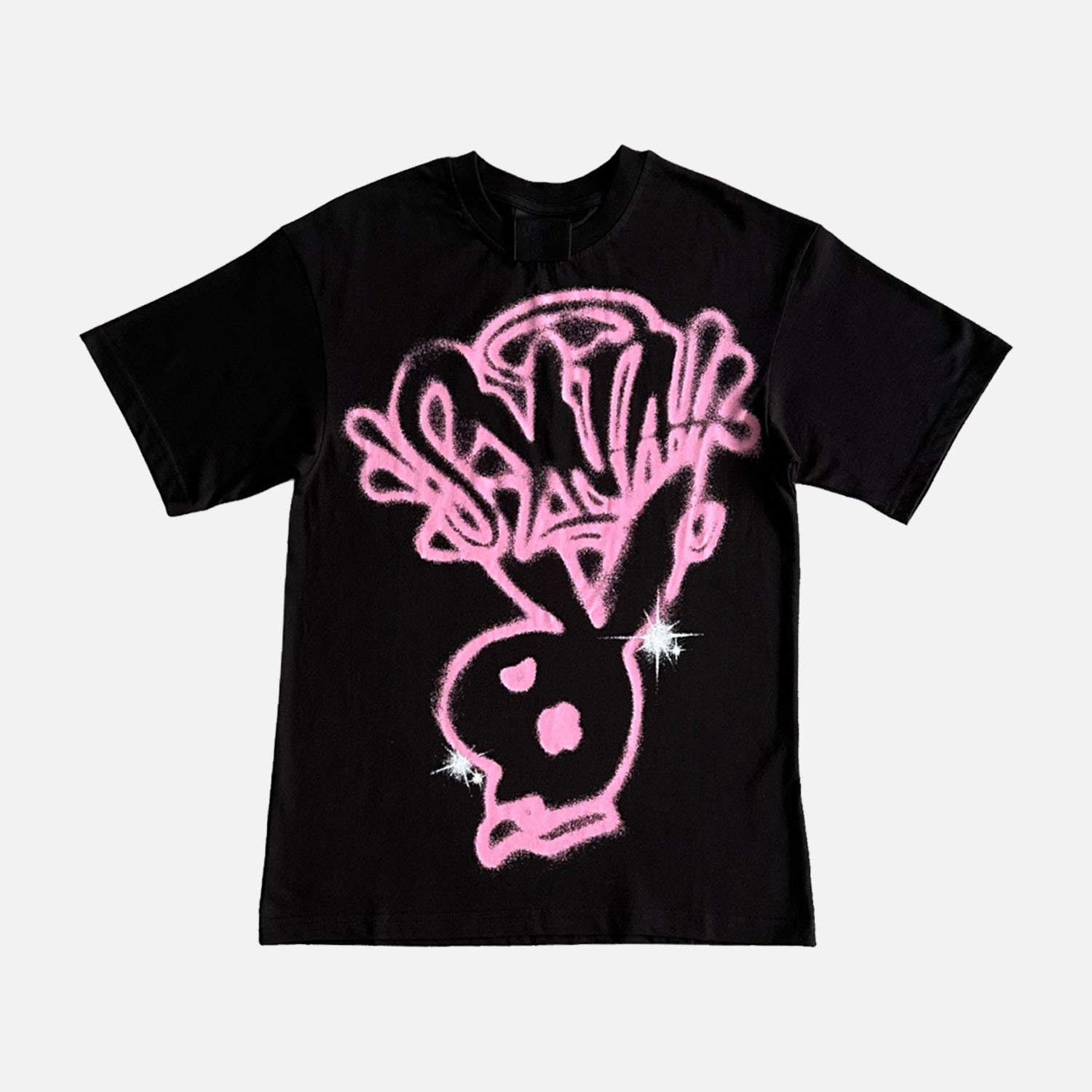 Syna World Bunny T-Shirt - Black / Pink