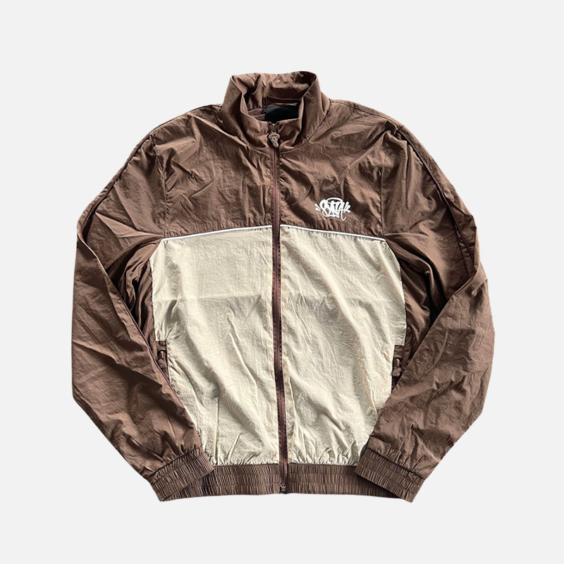 Syna World Logo Shell Tracksuit - Brown /Beige