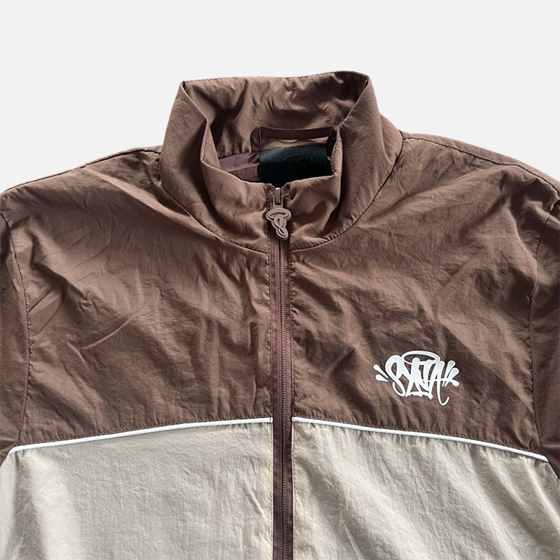 Syna World Logo Shell Tracksuit - Brown /Beige