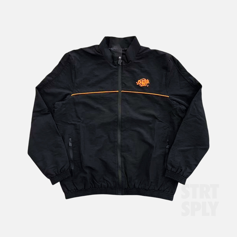 Syna World Logo Shell Tracksuit - Black / Orange