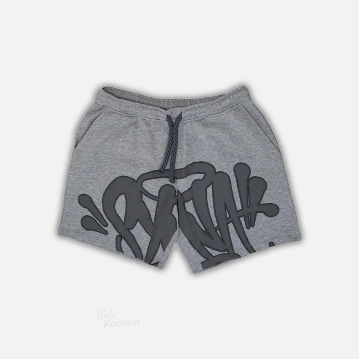 Syna World T-Shirt & Shorts Logo Set - Grey / Black