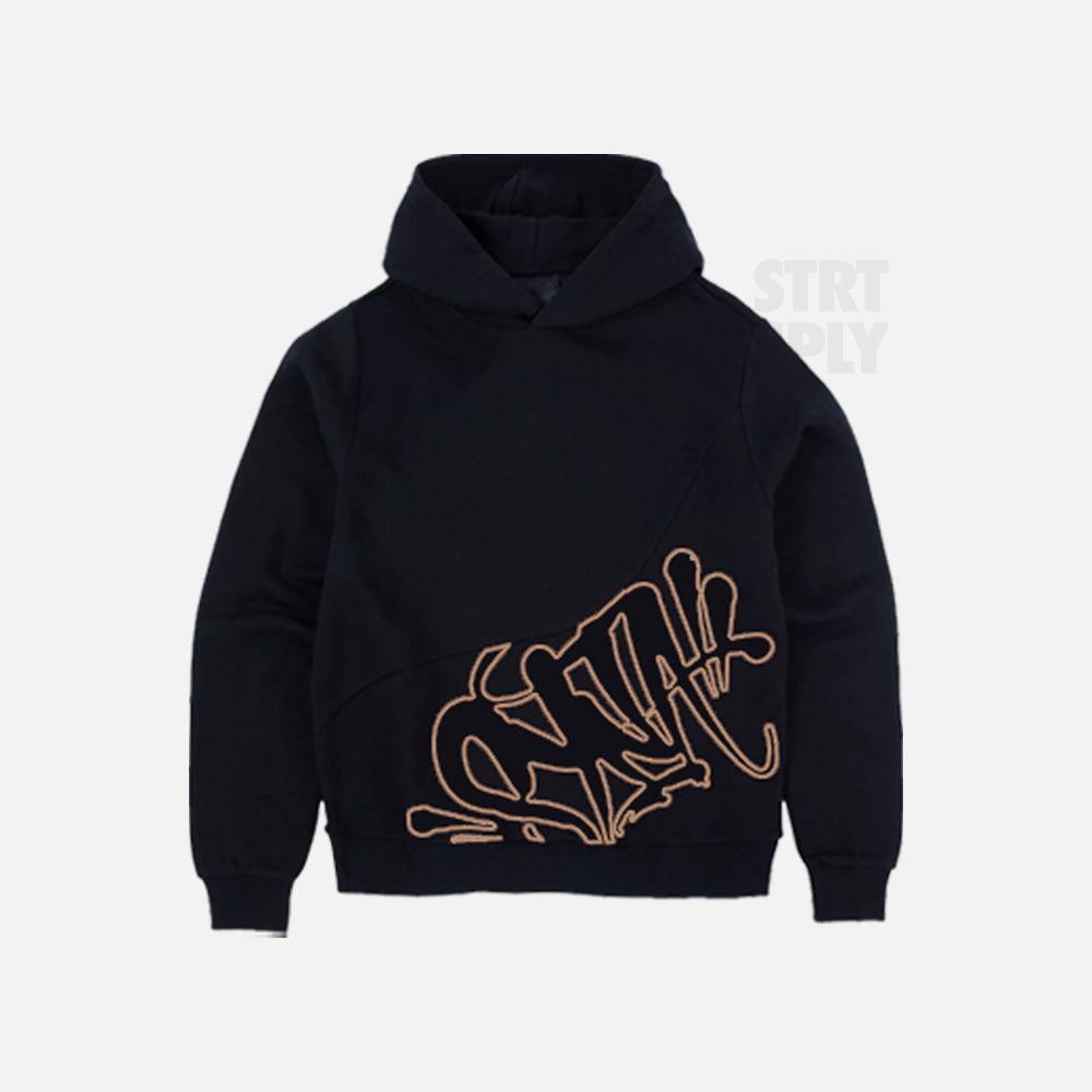 Syna World Logo Slice Tracksuit - Black / Rose Gold